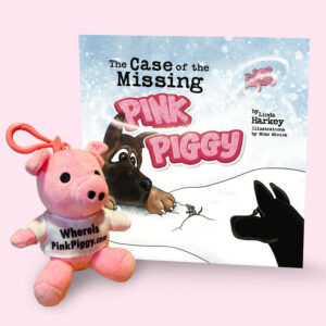 The Case of the Missing Pink Piggy with Backpack Buddy Plush Keychain