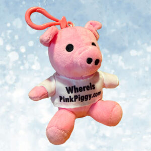 Pink Piggy Backback Buddy Keychain